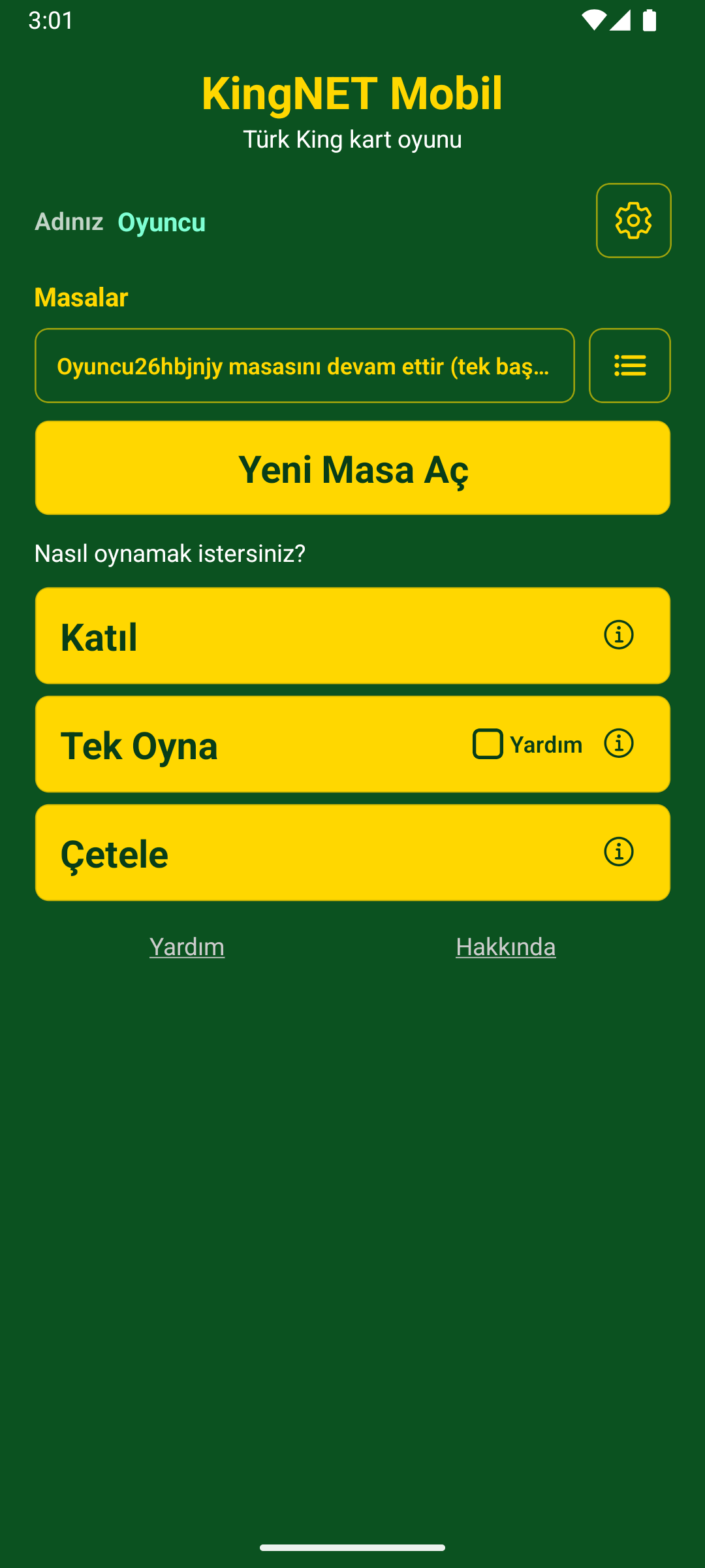 KingNET ana ekran